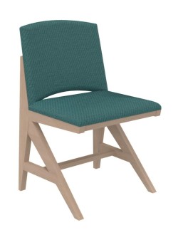 Chaise rembourrée appui sur table Soline